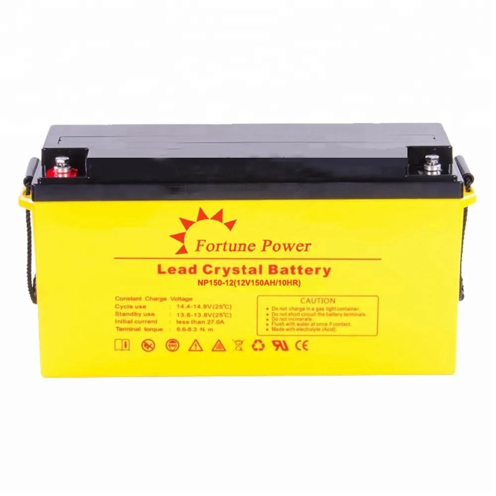  12V 150AH бесплатно не требующий частого обслуживания свинцово-кислотная батарея многократного цикла глубокого заряда-разряда Аккумулятор для солнечных свинцово-кислотные аккумуляторы