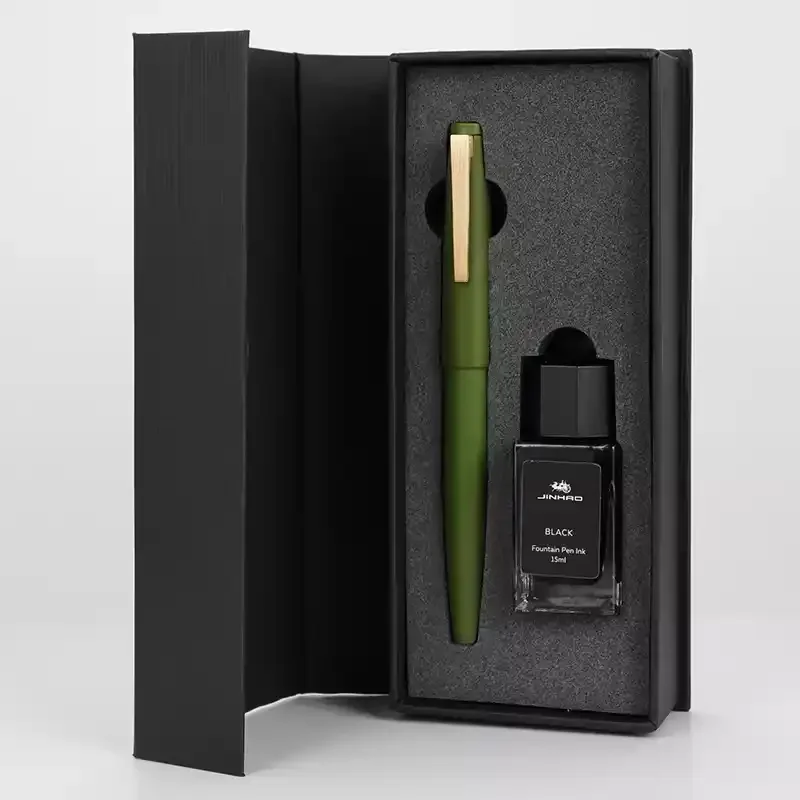 Jinhao 80 оранжевая перьевая ручка из углеродного волокна для школы