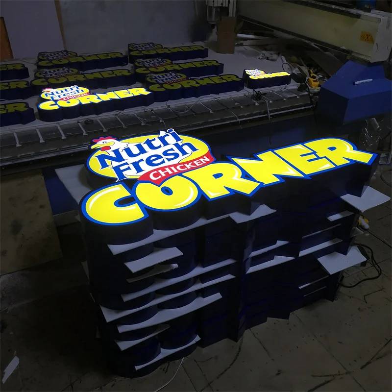 custom outdoor store front signs board 3d led logo outside business signage hotel channel letter storefront shop led sign