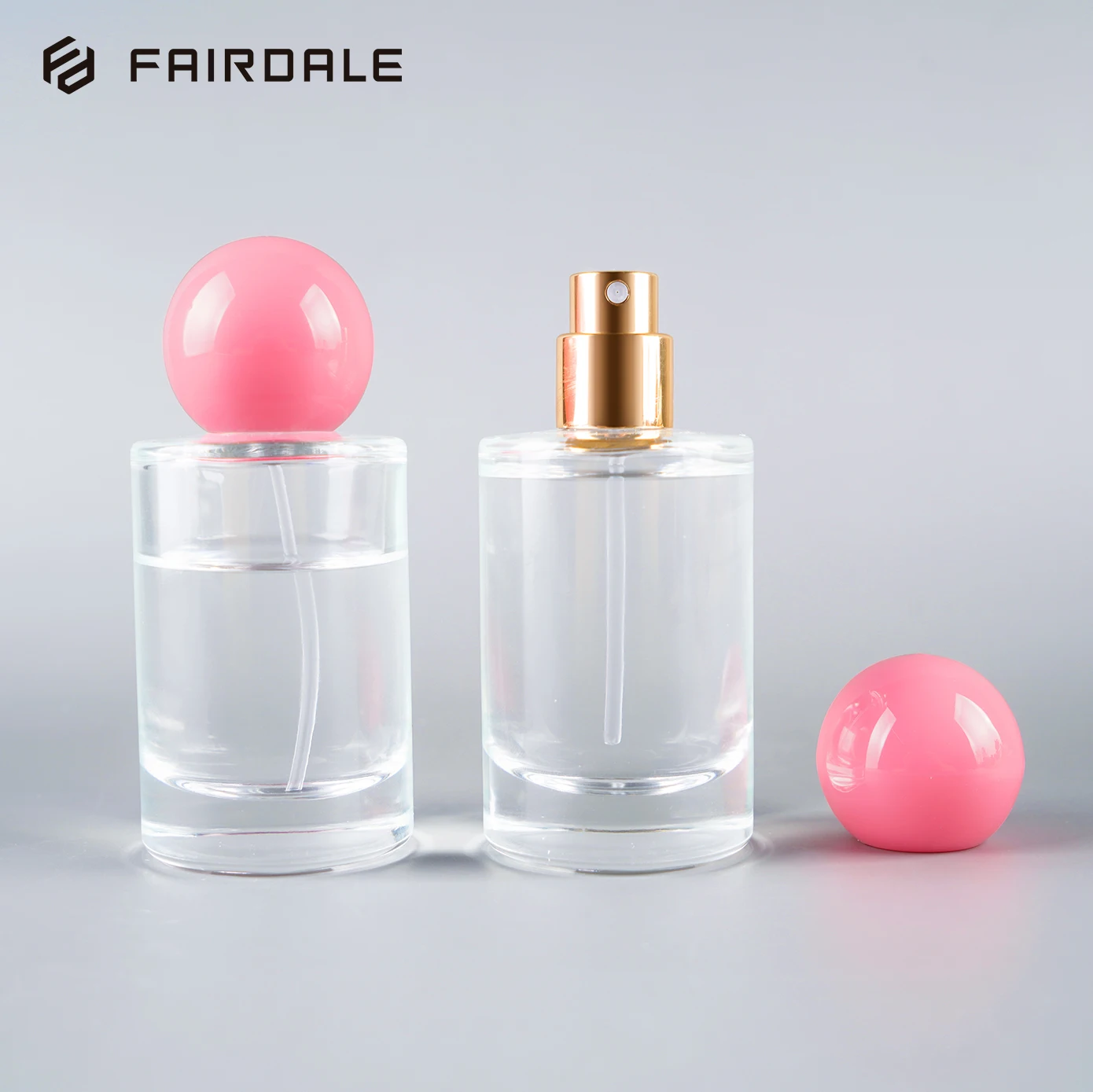 Customize Wholesale Price Plastic Cap 30ml Empty Clear Glass Perfume Bottle