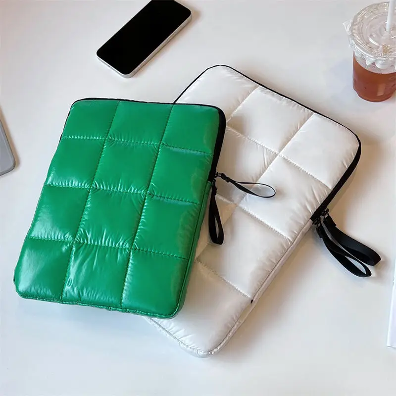 Laptop Bags Cover Fashion Notebook Storage Pouch Down Jacket Waterproof Protective Sleeve for 11 14 15.6 inch Soft Computer Bags