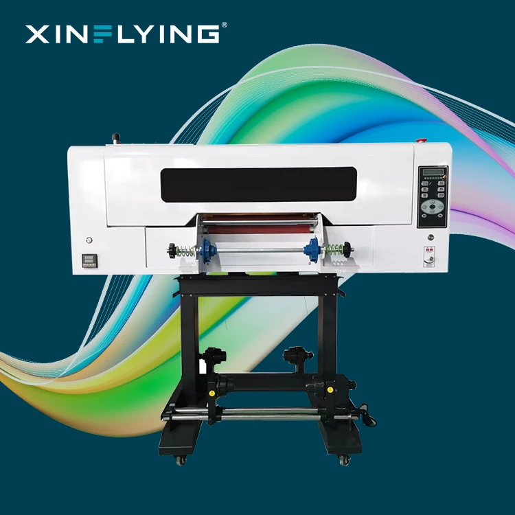 Xin Flying A3 UV DTF Printer Sticker Roll to Roll 30CM  with Dual XP600 Printheads Cheapest UV DTF Impresora