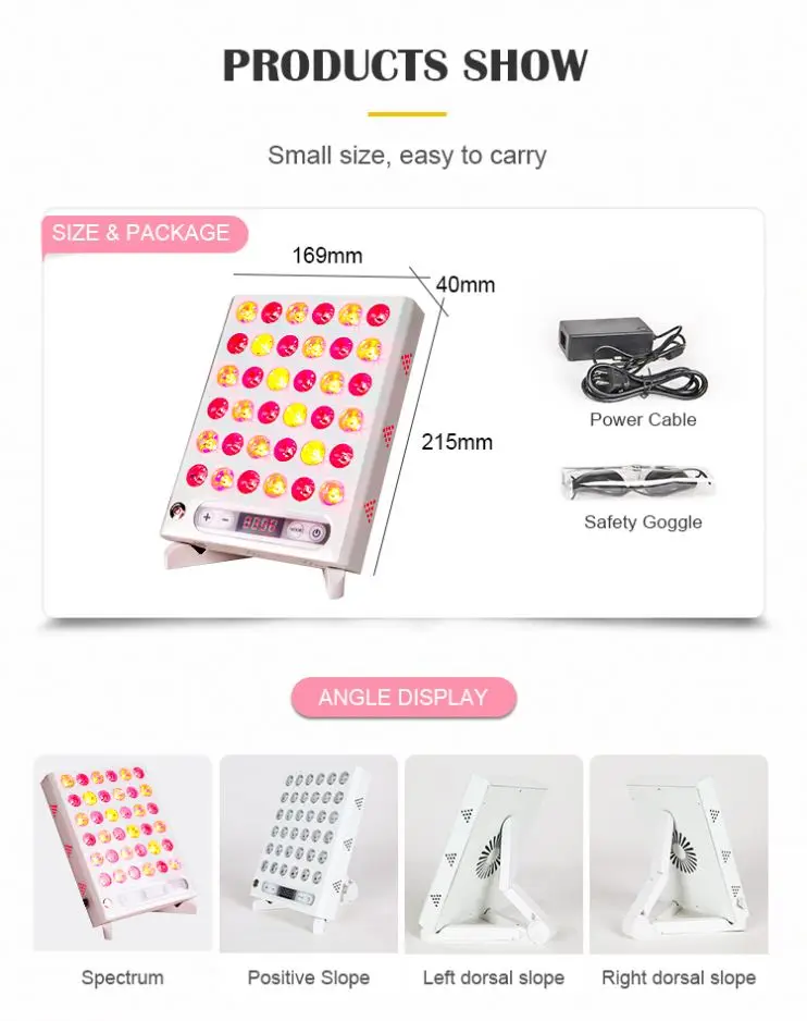 New Arrived 660 Nm 880 Nm  Face Rescue Whitening Red Light Face Led Light Therapy Machine Therapy