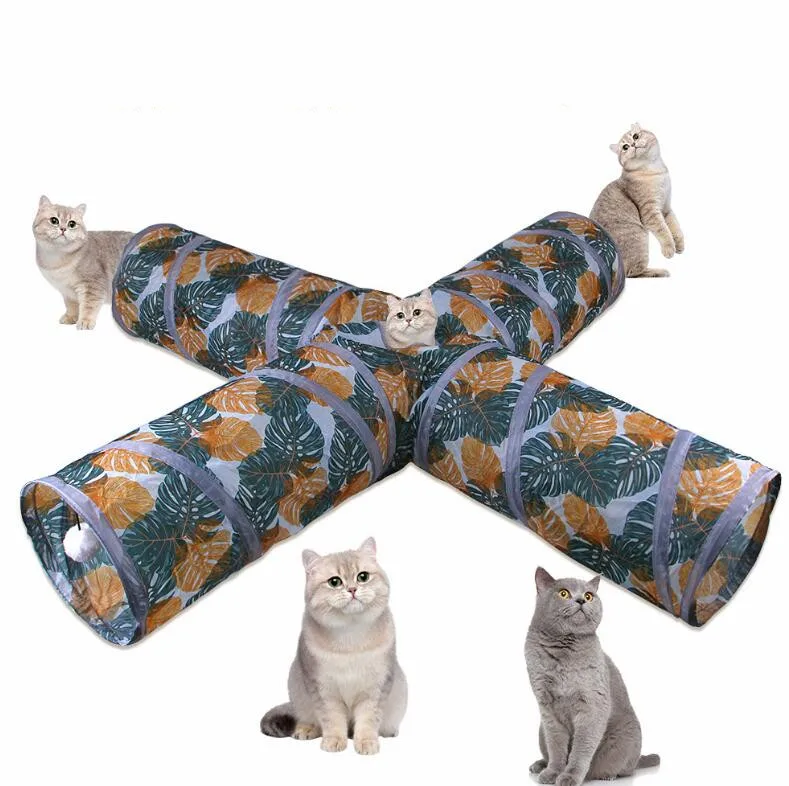 2022 New Cat Toys Fashion Design Cat Tunnel Toys Popping Mouse Cat Hide Toys In Wholesale