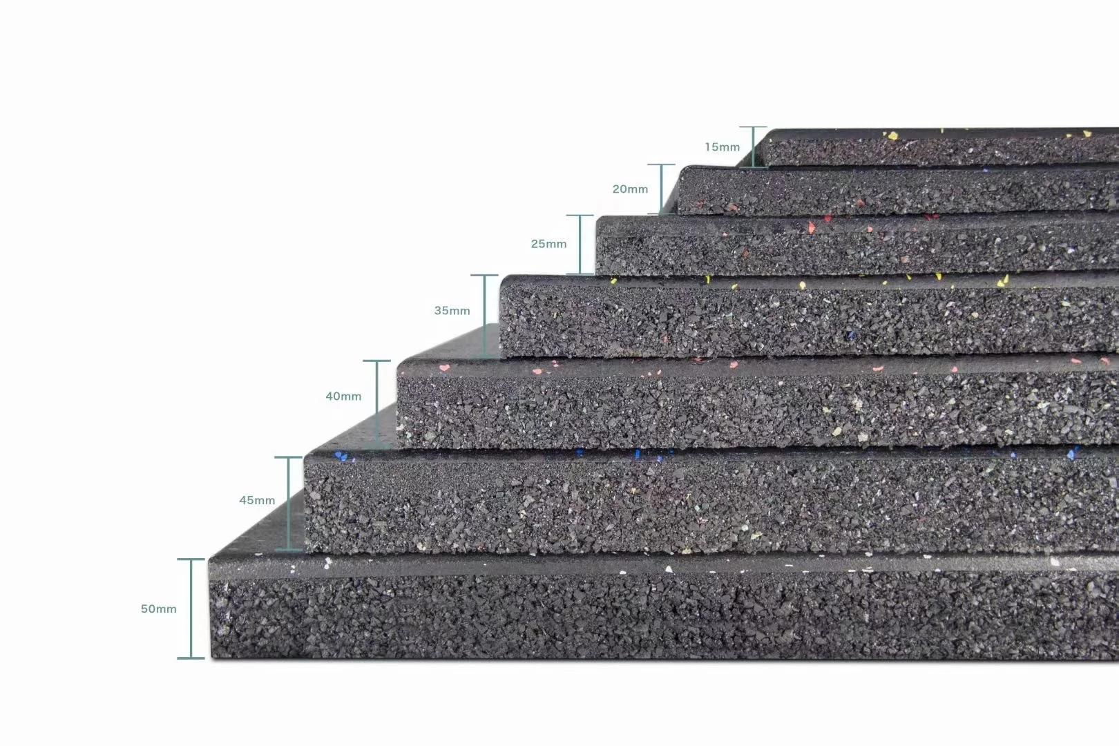 New Design Shockproof Flooring Rubber Tiles Floor Mat Rubber Flooring Rolls for Gym