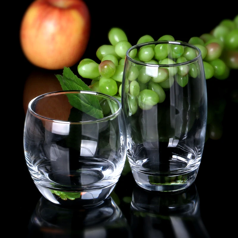 Wholesale High Quality Thin Glass  Water Tumbler Drinking Glass Tumbler Salto Ice Blue Wine Glass Tumbler