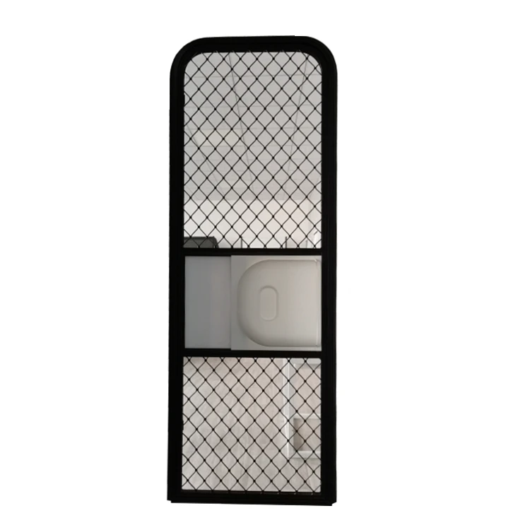 Tongfa Custom size electric card lock RV caravan Door with single point safety certification