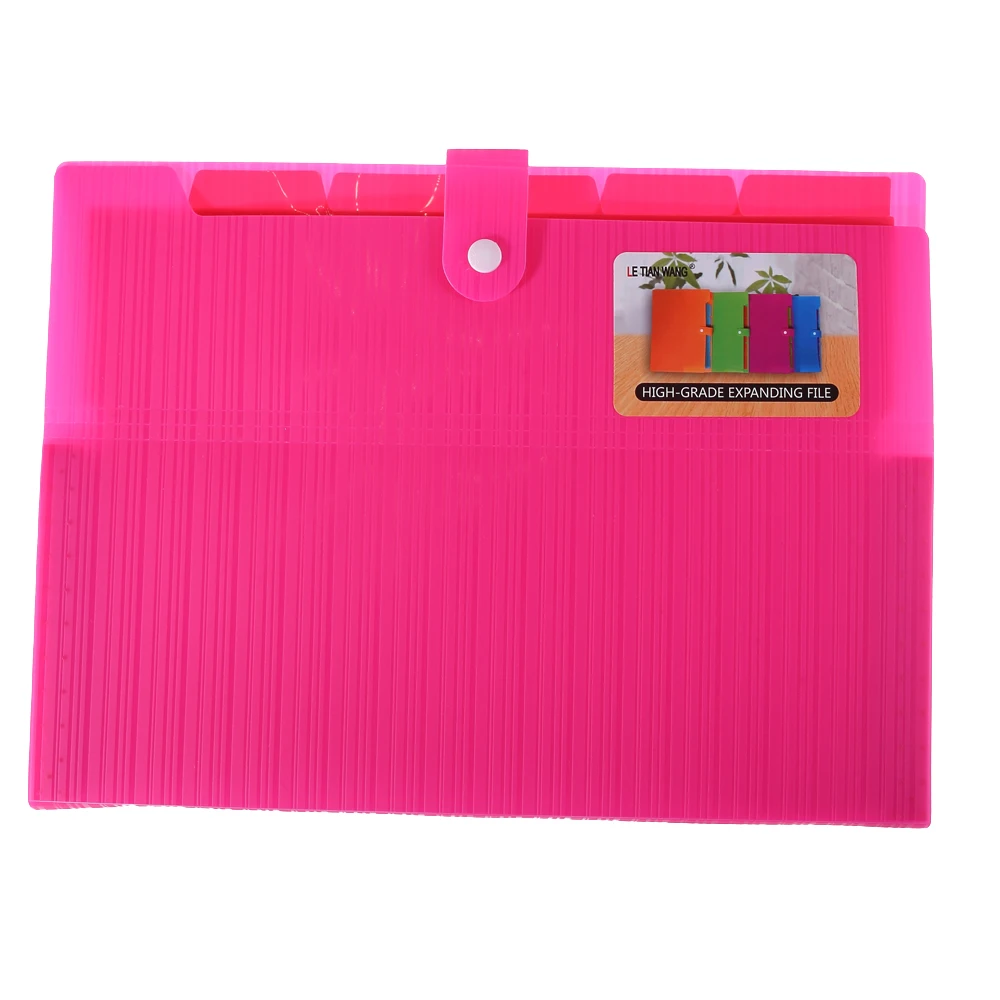 Wholesale pp cover easy carry expandable accordion file folder office  with pockets file folder