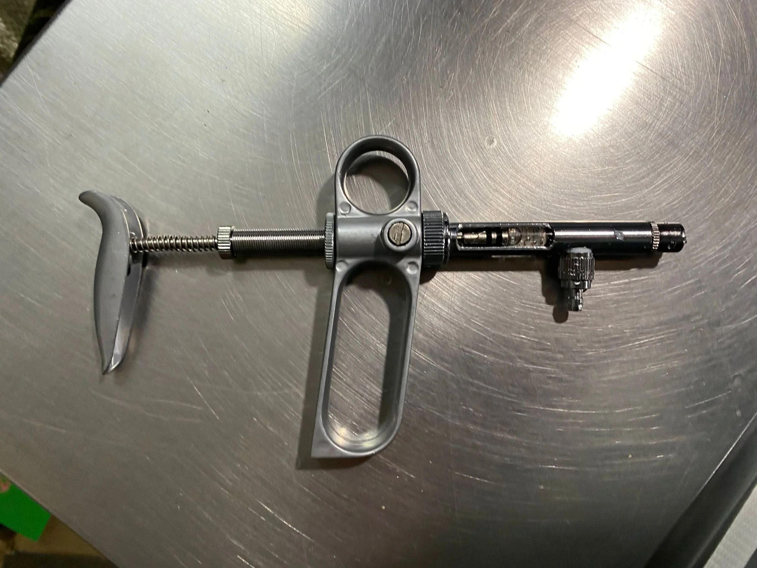 NL104 1ml veterinary syringe high quality brass material automatic continuous injector 1ml-C Continuous injector