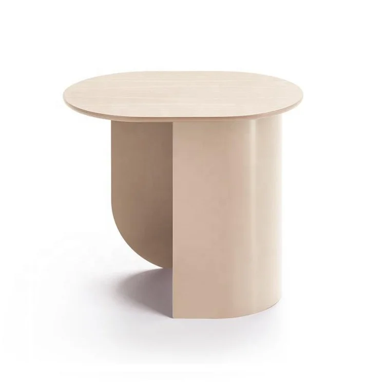 
Italy Design Quality Modern Iron Coffee Table Stylish Colorful Living Room Coffee Table European Luxury Small Oval End Table 