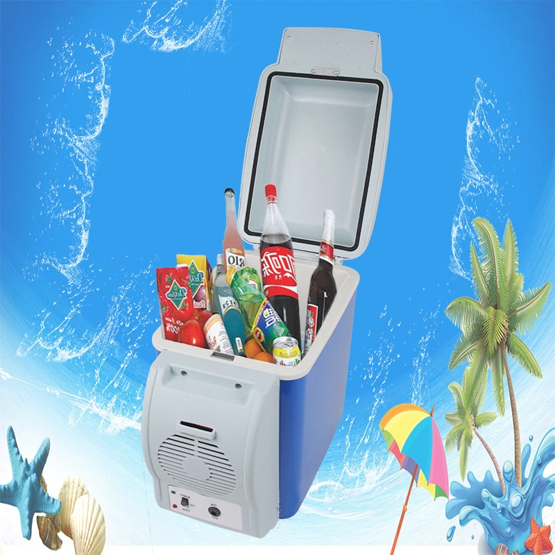 7.5 L Portable Mini Car Freezer Small Refrigerator Car Fridge for Camping Warm Freeze Refrigerator also a Heater