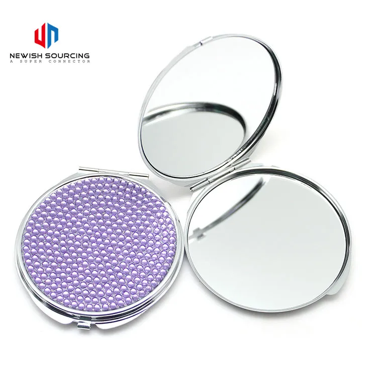 Wholesale Mini Plastic High Quality Single Sided Cosmetic Small Pocket Beauty Mirror
