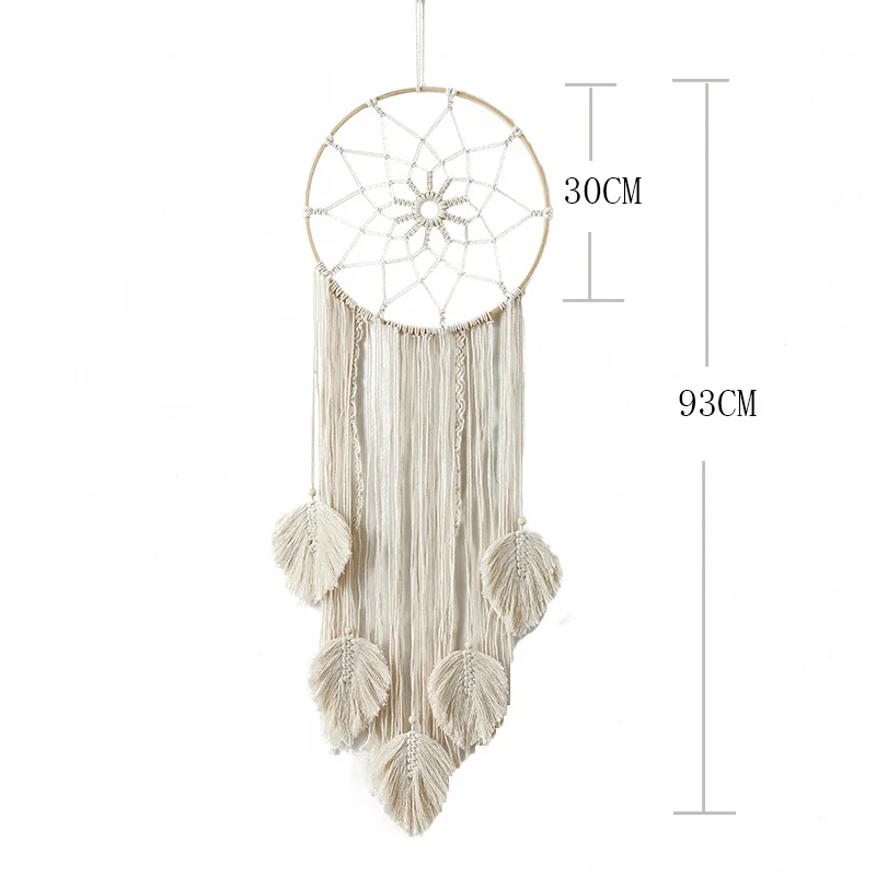 Artilady Moon And Owl Macrame Dream Catcher Boho Room Decor Baby Kids Girls Macrame Wall Hanging Kids Macrame Dream Catcher