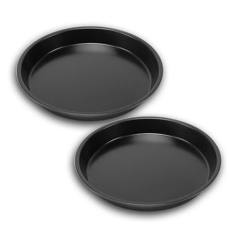 Pizza Pan 6 inches Round Pizza Plate Deep Dish Tray Carbon Steel Non-stick Mold Baking tray carbon steel pizza pan
