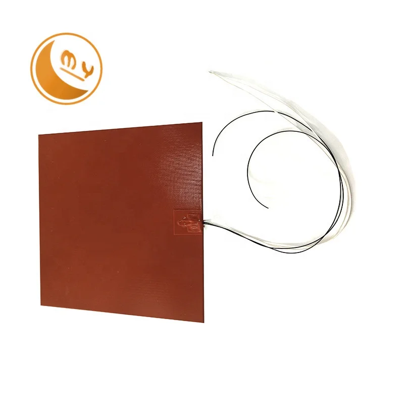 Flexible Heating Pad 110V Silicone Rubber Heater Electric Heating Silicone Pad Silicone Rubber Heater With Glue