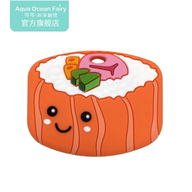 BPA Free Wholesale Customized Sushi Silicone Teether Baby Silicone Teether Toy