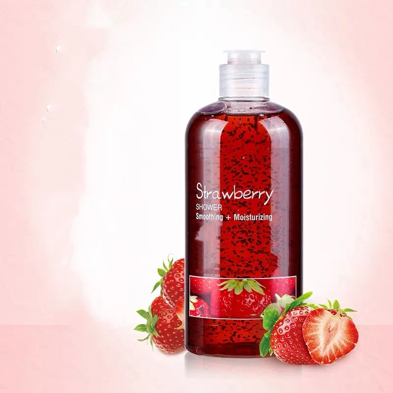 
OEM клубничный парфюм разглаживающий увлажняющий душ для тела 