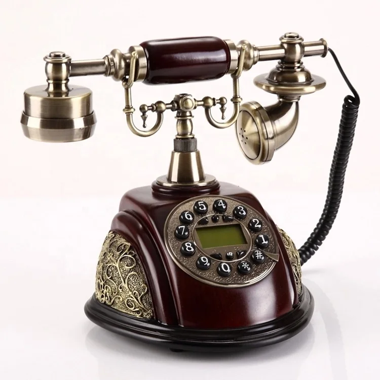 European Royal Luxury High Quality Antique Phones With Screen Wire Rotary Telephones