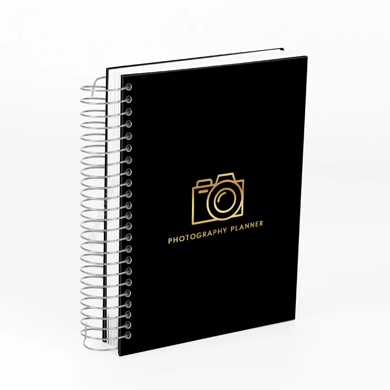 Custom Planner Agenda Printing Hardcover Spiral Notebook Personalized Photography Planner