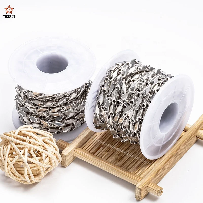 No Fade Thicken Stainless steel melon seed chain diamond chain Bulk Materials Handmade Supplies For DIY Jewelry Findings Making
