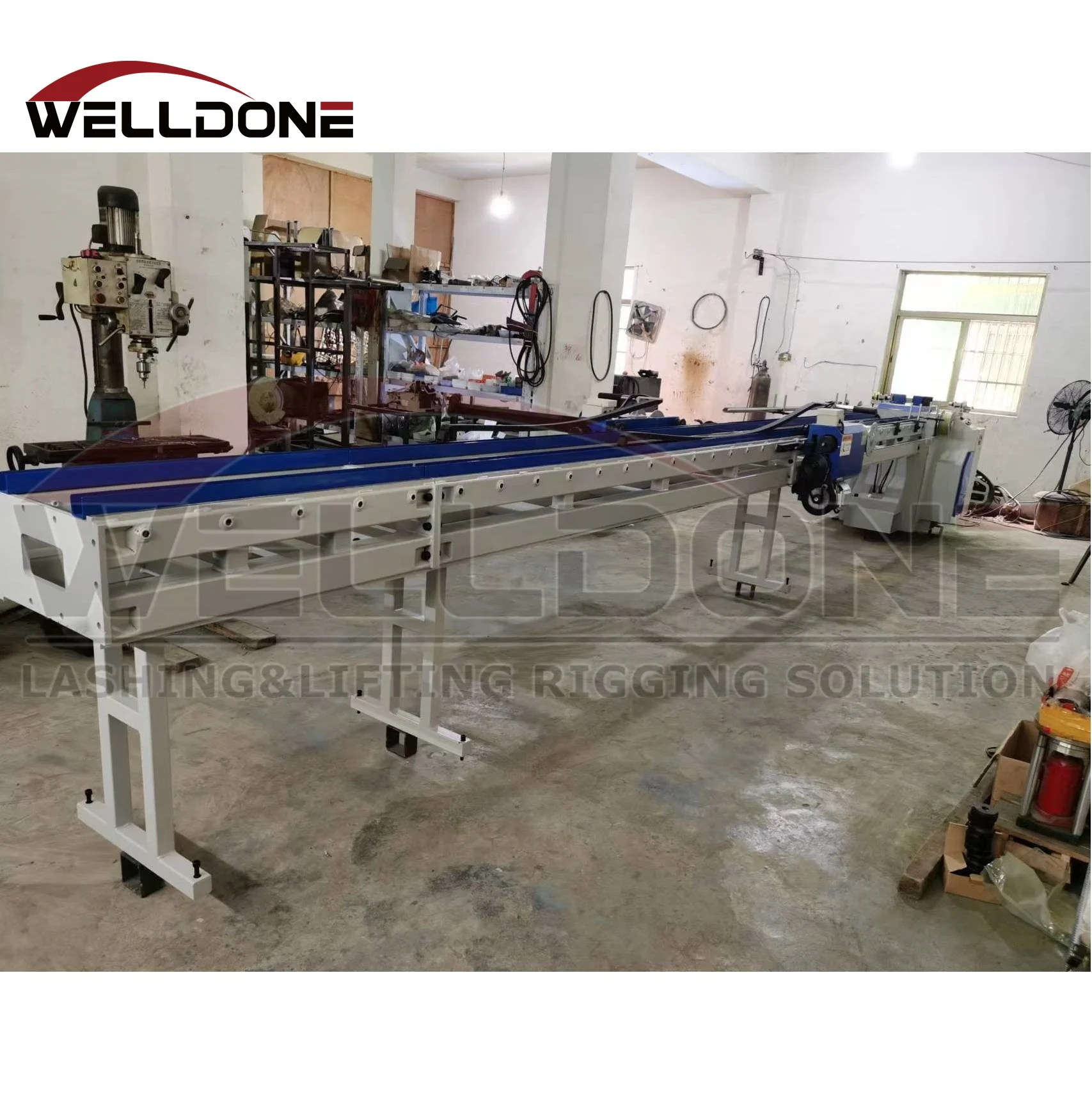 New type 50T 100T 120T Polyester endless round sling making machine