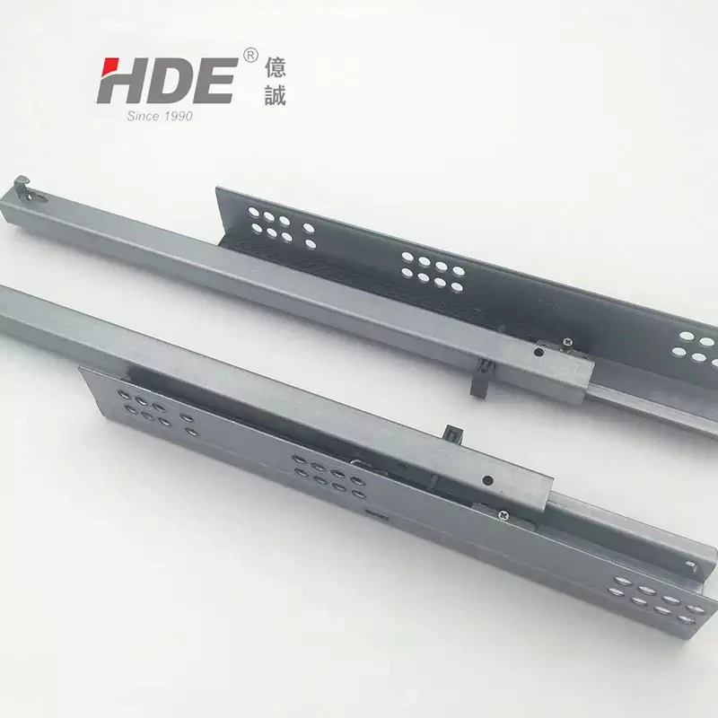 High-performance concealed furniture accessories drawer slides partial extension soft closing undermount slides