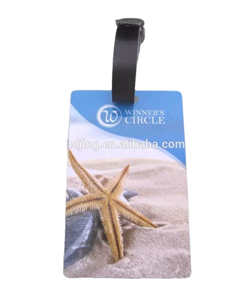 Custom Luggage Travel Tag Plastic Identification Cards Crew Bag Tag Accessories