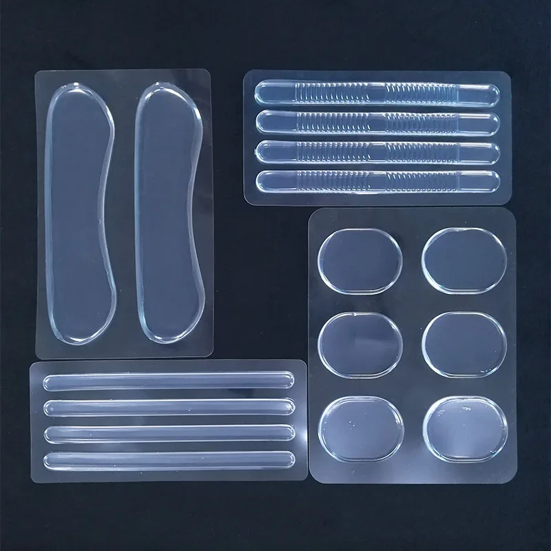 Custom Insert Heels Silicon Pads High Protector Woman Shoe Pad Heel Design Foot Gel Forefoot Anti-slip Cushion Shoe Grips