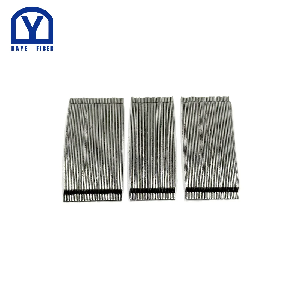 80/60 High Strength Steel Fiber Glued for Concrete Metal Building Materials Hooked End Steel Fiber Concrete