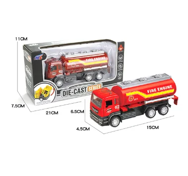 15cm alloy metal pull back construction car vehicles 1:55 diecast truck toy for kids
