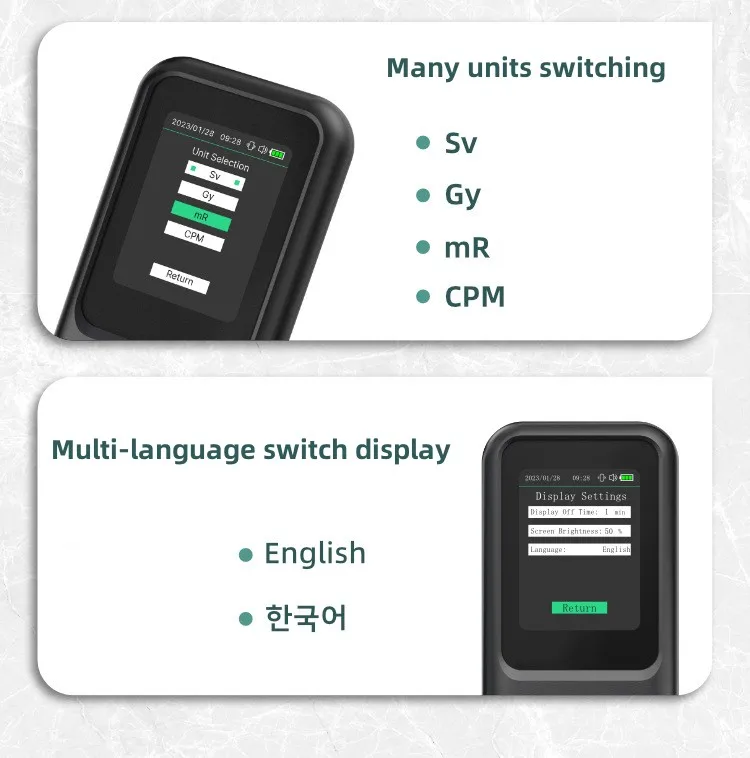 PROFESIONAL GEIGER COUNTER NUCLEAR RADIATION DETECTOR