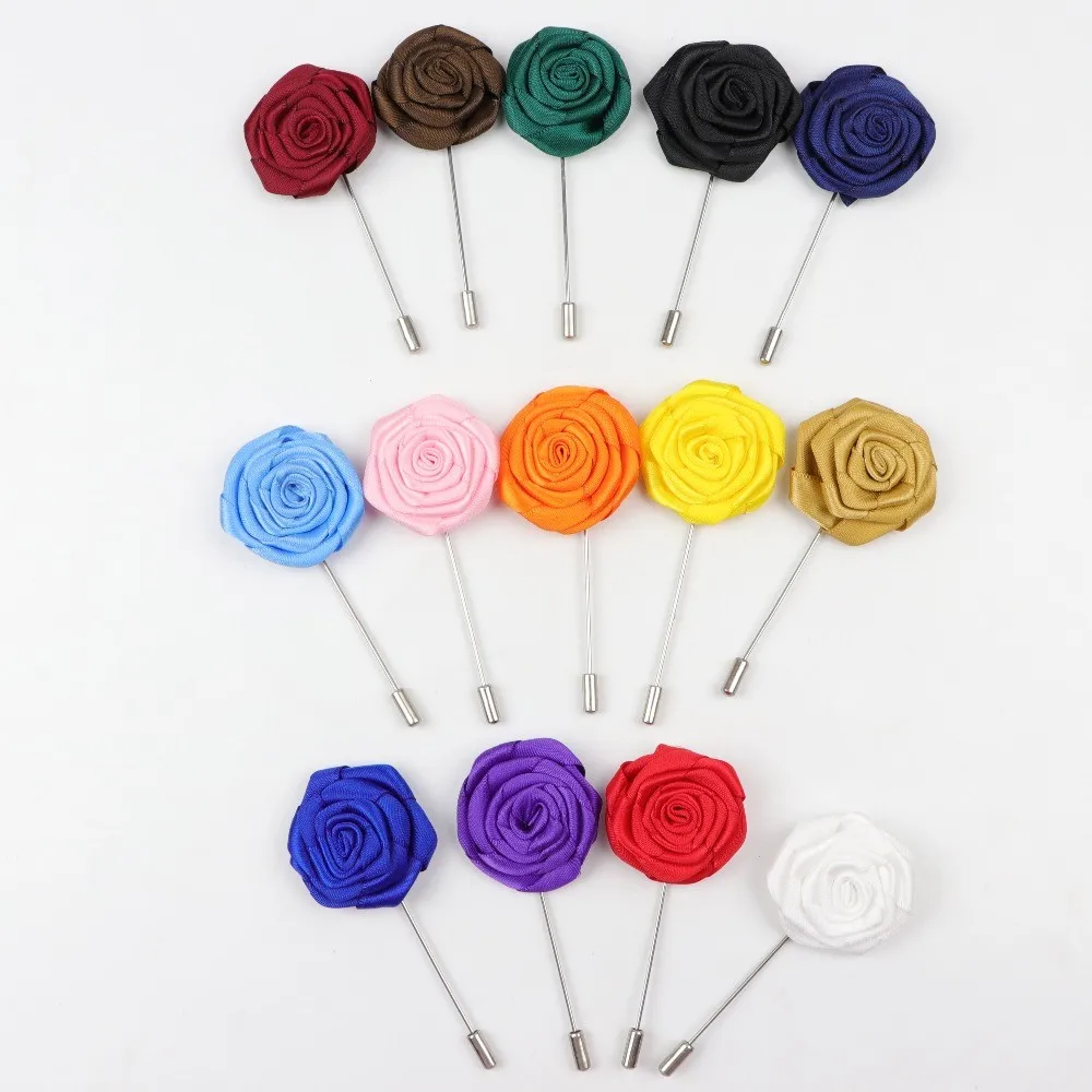 
Бутоньерка Цветок Роза палочка лацкан галстук булавка брошь значок ткань бюстгальтер корсаж 