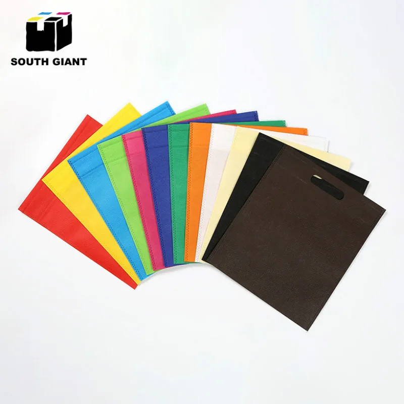 
Customize Brand Promotional Recycle Zhejiang Flat D Cut Non Woven Gift Bag 