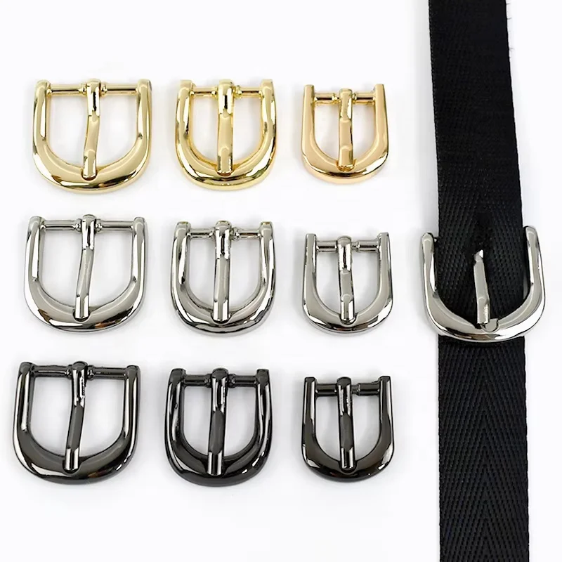 Meetee F3-25 16mm Handbag Hardware Accessories Zinc Alloy Adjustable Pin Buckle For Bag Strap Belt DIY Connective Bag Buckle