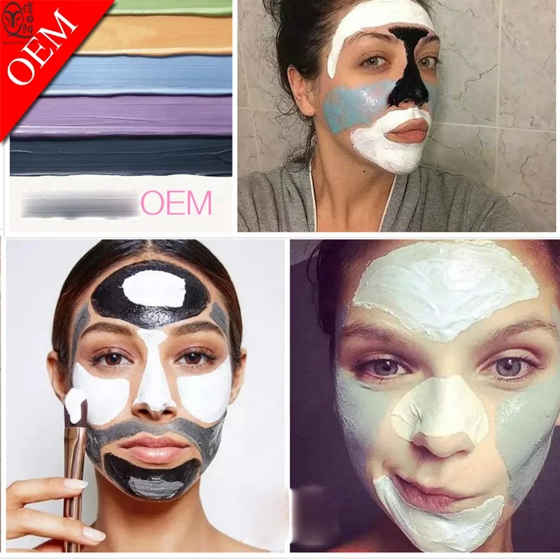 3 Colors Face Clay Mud Mask Whitening Cheek Remove Wrinkle Dark Circle Oil Control T area Treatment Clay Masks