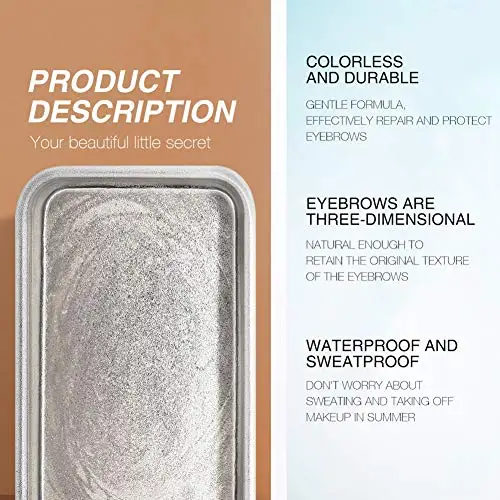 Wholesale Private Label Organic Brow Freeze Wax Eyebrow Soap  Styling Gel