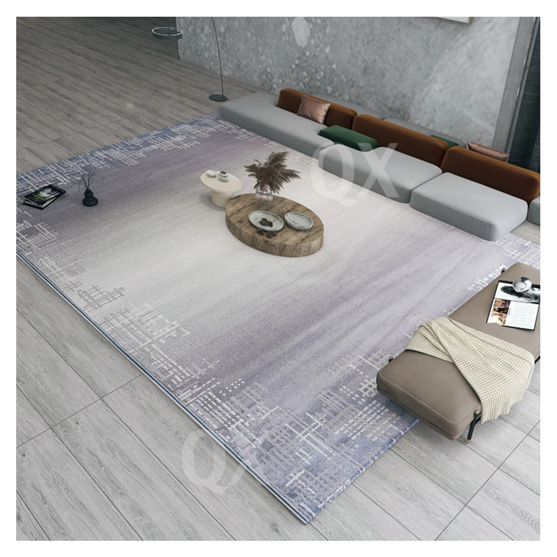 Fancy Persian Carpet Loop Pile Carpet Area Rug Washable Carpets and Rugs Living Room Custom Non Slip Mats Easy to Clean