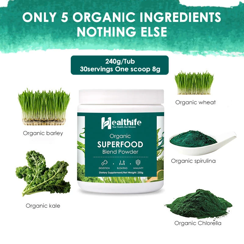 Healthife Supplements Super Food Mixed Greens Powder