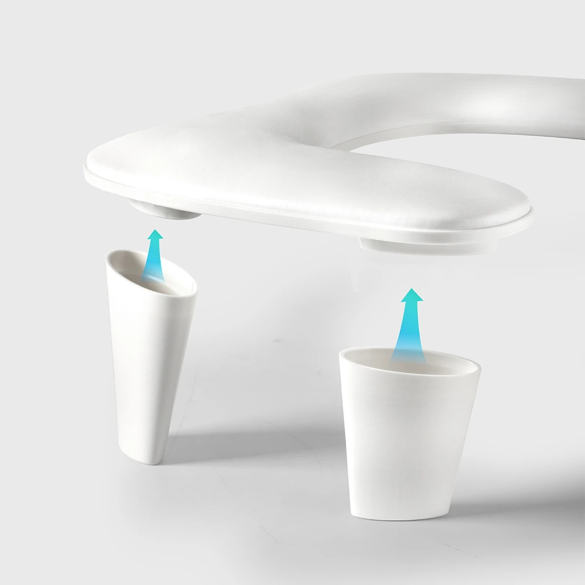 U shape Designer Wholesale Nail Tech Arm Rest pillow High Quality Leather Nail Hand Pillow Arm Rests For Double Hand