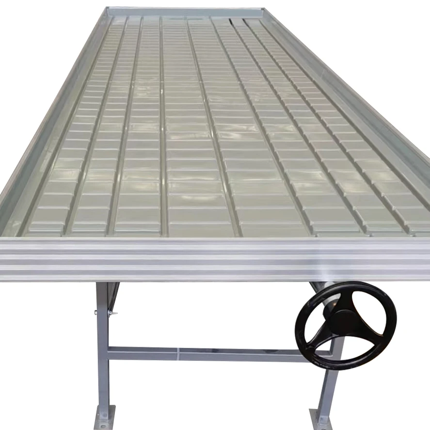 Multil Layer Agriculture Planting Seedbed Flood and Drain High Quality Movable Greenhouse Ebb and Flow Rolling Bench Vertical Gr