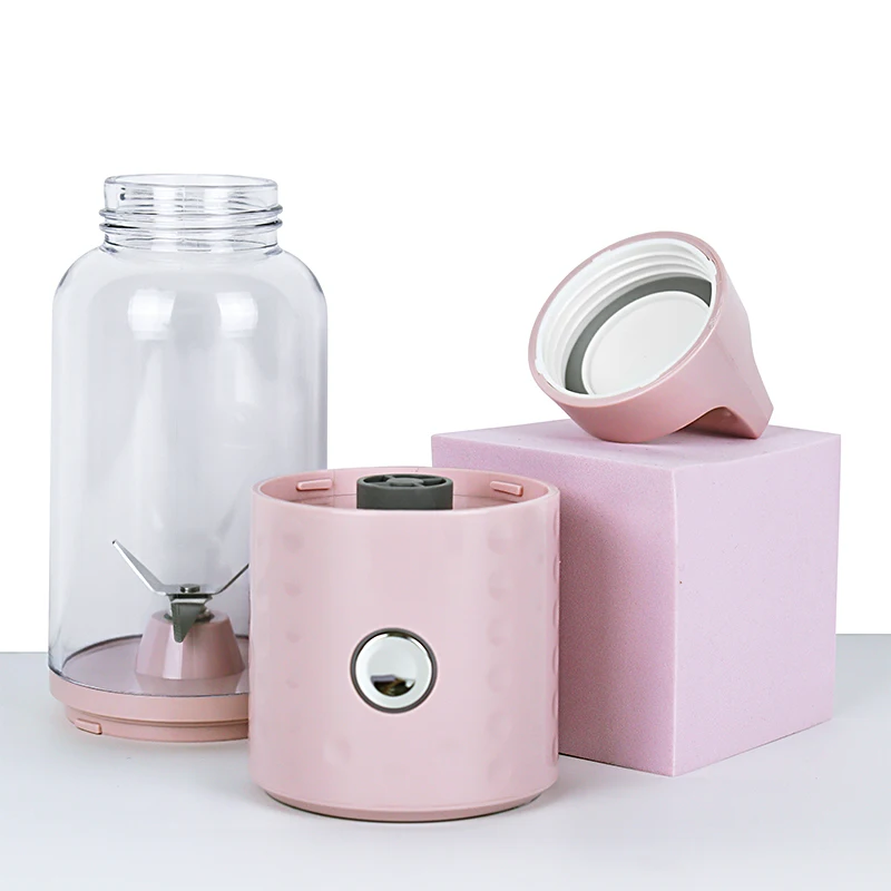 High Quality Customized Logo Acceptable Rechargeable Fruit Juice Extractor Home Electric Portable Usb Mini Juicer Blender