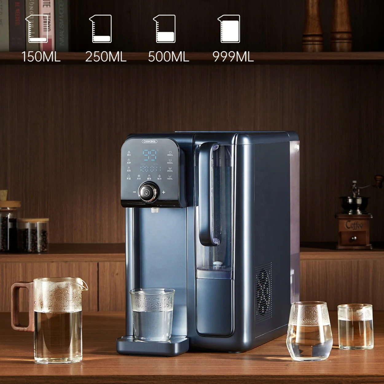 Electric Countertop RO System Water Purifier Plastic Desktop Dispenser RO System Instant Cold and Hot Water Dispenser CB CE EMC