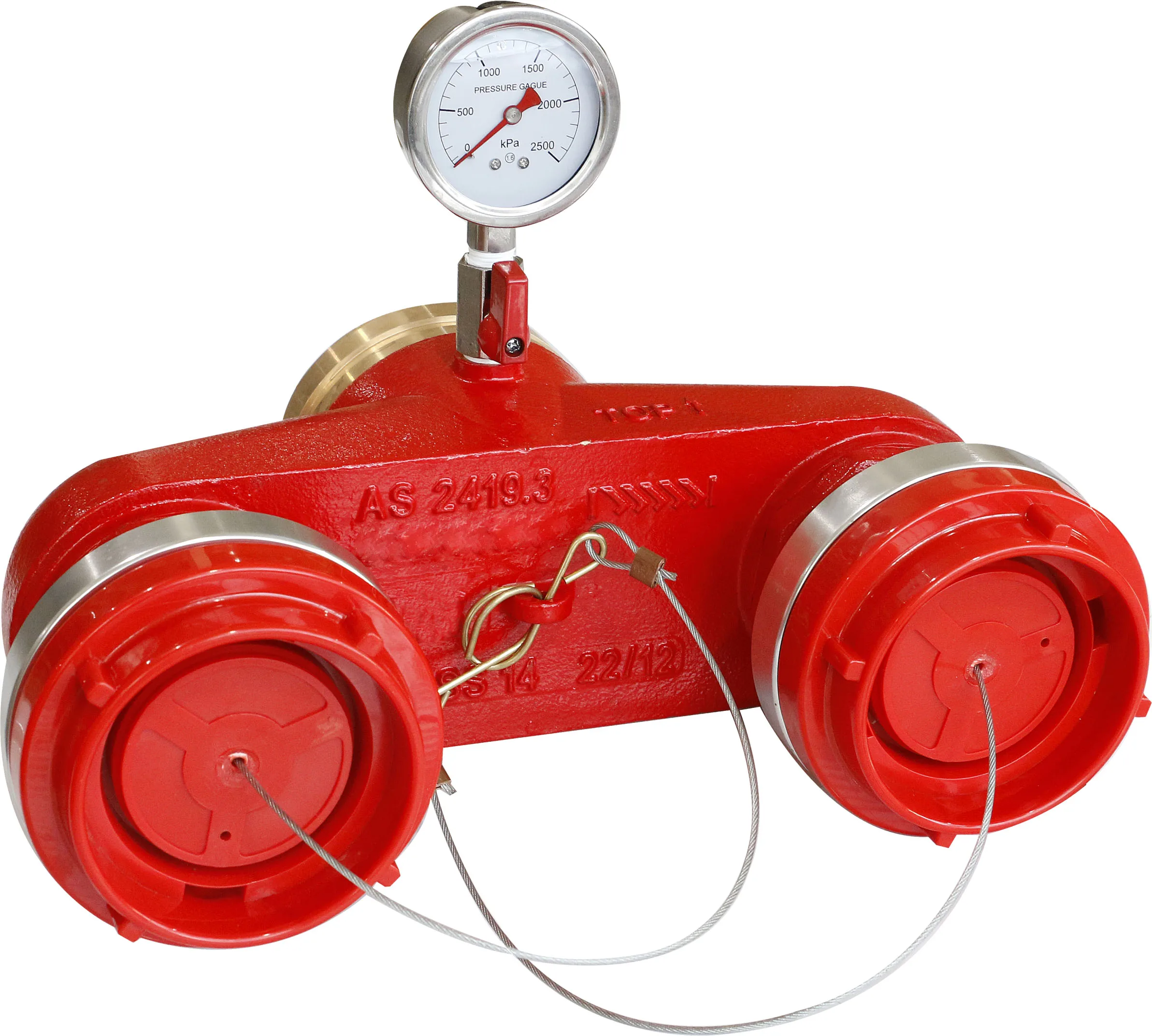 AS2419.3 Standards Dual Booster Bottom Entry fire hydrant installations,Fire brigade Dual Booster Bottom Entry 100mm R/G Class35