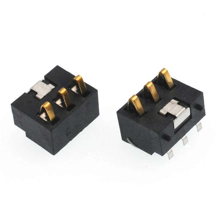 3 Pin Power Connector PCB Mount SMD 6.0H Male Plug Horizontal Lithium Battery Connector