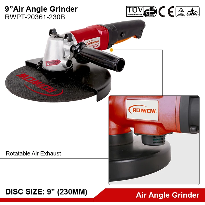 9-дюймовая угловая пневматическая шлифовальная машина 230