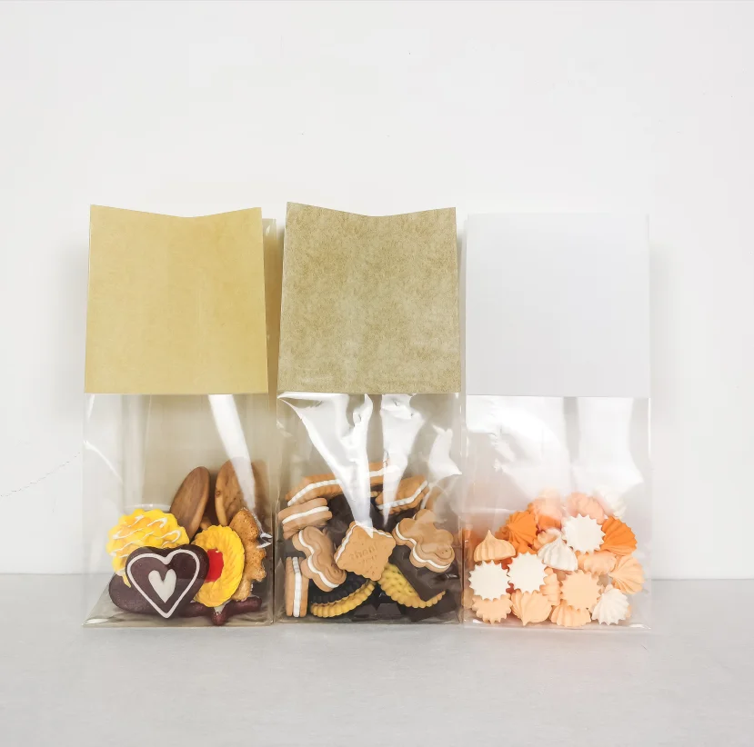 
Block Bottom OPP Bags for Packing Cookies Sweets Snacks Chocolates Gifts 