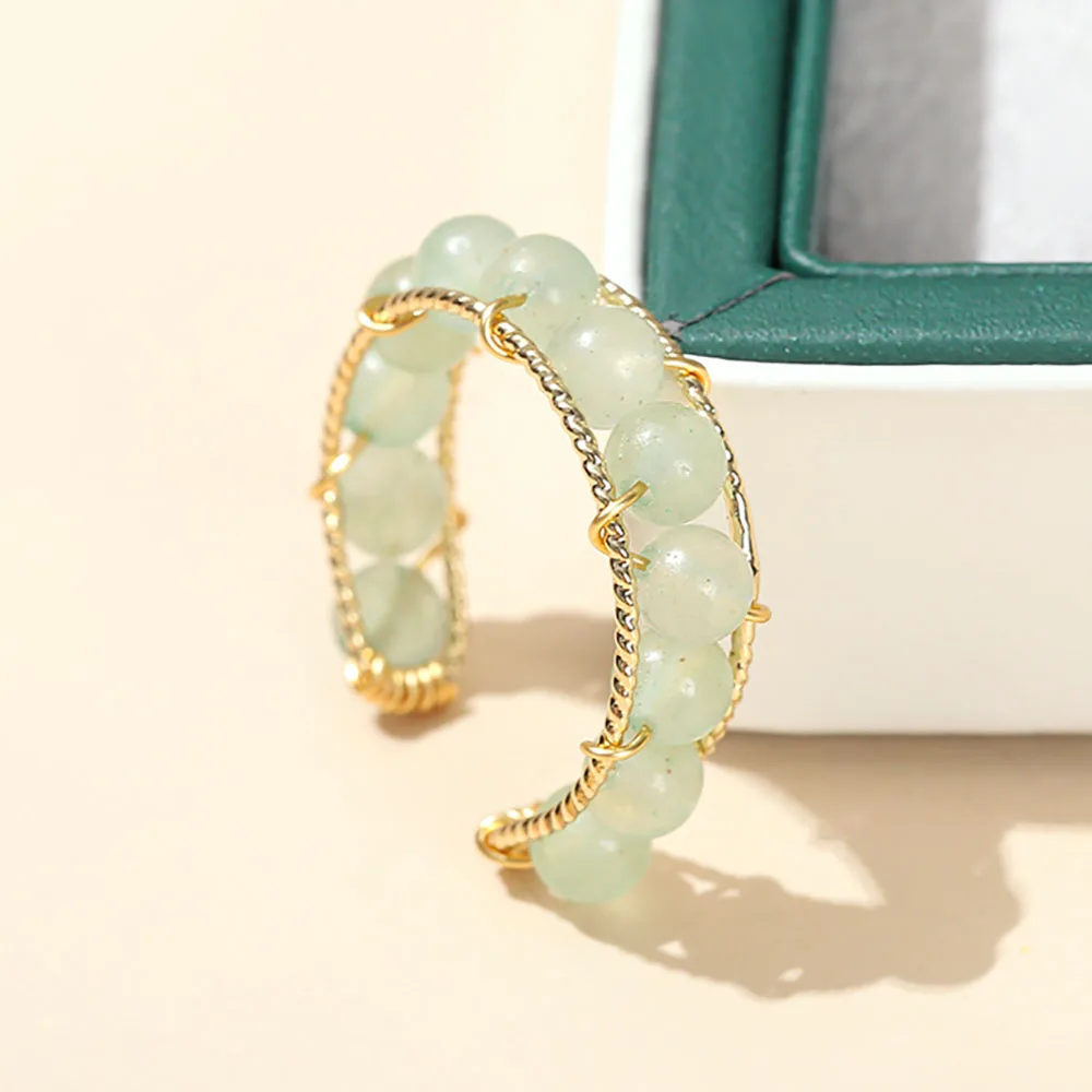 Natural crystal ring diamond ring fashion jewelry rings