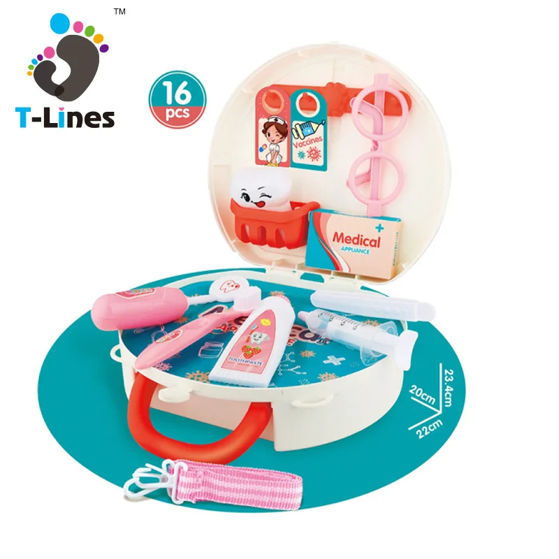 New 2022 DIY Educational Preschool Pretend Doctor Toy Set Role Play Games Medical Suitcase Gift For Kid