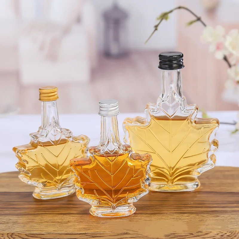50ml 100ml Syrup Liquor Vodka Exquisite Unique Shape 50ml Custom Empty Wine Glass Bottle