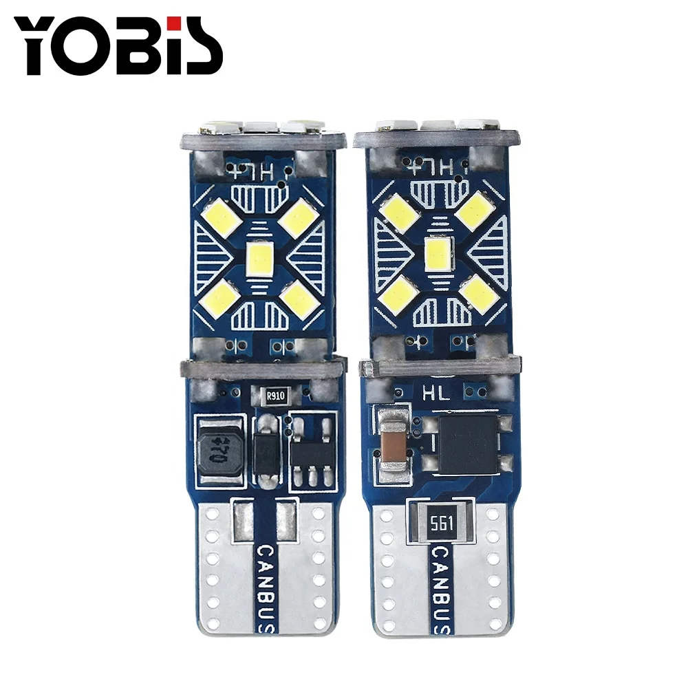 Good sale T10 Bulb LED Light 12V  2016 15smd canbus Width Light with White Light